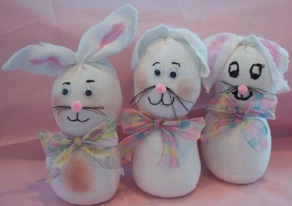 sock bunny craft